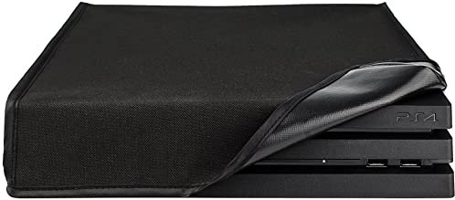 eXtremeRate Cover Console Copertura Antipolvere per ps4 PRO Protezione Protettiva Coperchio Impermeabile Orizzontale per ps4 PRO Console(Nero)