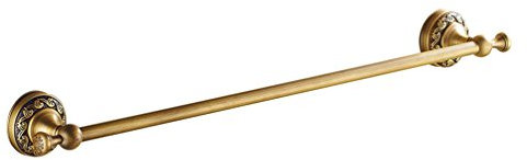 Sport Tent-Antik Badetuchstange Handtuchstange Messing Handtuchhalter Geschirrtuchhalter Wandmontiert Handtuchständer für Badezimmer/Küche Gold 60cm Geschnitztes Muster