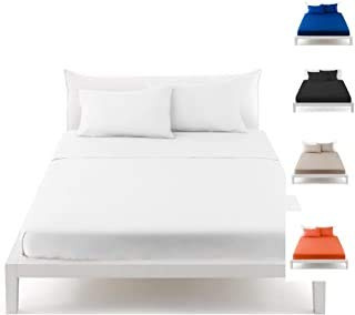 Irge Lenzuola Completo Letto Cotone Made in Italy Bianco (Matrimoniale)