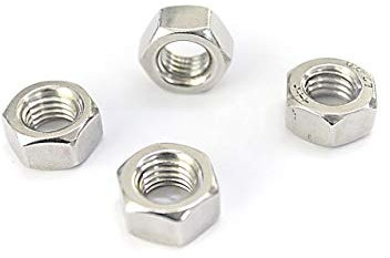 100 Stück M6 Sechskantmuttern DIN 934 - A2 Edelstahl - M 6 - V2A - Muttern (100, M6)