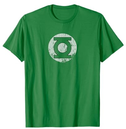 Green Lantern Distressed Lantern Logo T Shirt T-Shirt