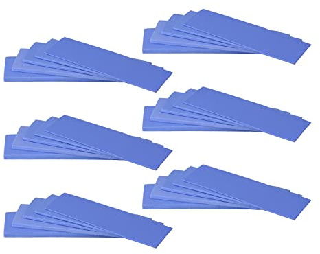HASAYAKI Confezione da 30 Cuscinetti Termici, 20×67 mm per 5 Spessore 0,5 | 1 | 1.5 | 2 | 3 mm, conducibilità termica 2,0 W/m.k, ideale per la riparazione e il raffreddamento di componenti elettronici