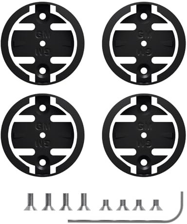 Computer-Fahrradhalterung für Garmin, 4 Stück, Garmin-Halterungen, kompatibel mit Garmin Fahrradcomputer-Halterungen, Ersatzbasis, Fahrrad-Kombi-Halterung, Rennrad-Mountainbike-Zubehör