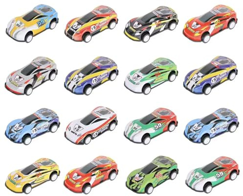 JurciCat 16 Stück Auto Spielzeug Spielzeugauto spielzeugautos Kleine Autos Für Kinder Bestes Geburtstagsgeschenk