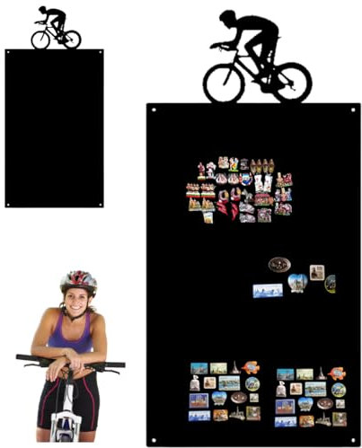 Anwicar Magnettafel mit Flugzeug - motiv - Magnetische Pinnwand 100x50cm - aus Stahl - ideal für Magnete und Notizen - magnetisches Whiteboard - beschreibbare Tafel - inkl. Montageset