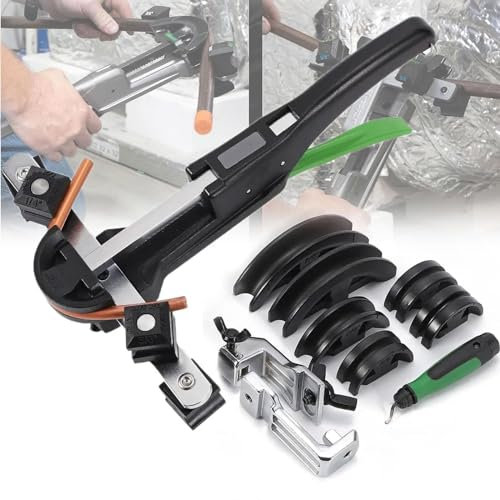 6-22-mm-Biegewerkzeugsatz, manueller Rohrbieger for Kupfer und Aluminium, 90°-Vorwärts- und Rückwärtsratschen-Kupferrohrbieger-Werkzeugsatz for Klimaanlagen, Kühlschränke, Autos, Heizungen