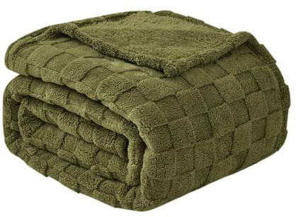 Good Nite Coperta Pile Plaid a Scacchi - Coperta Letto Matrimoniale e Singolo, Coperta Divano, Coperta Quattro Stagioni Morbido Accogliente e Caldo Saldo per Primavera Estiva Autunno Inverno