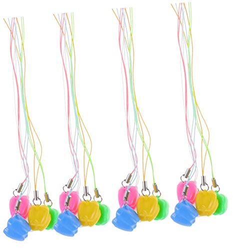 WATIIFUFU 20er-box Zahn Zahnretter Halsketten Kinderzahnhalter Zähne Rettende Halsketten Sparer Zahn Halskette Zahnfee Kinderketten Zähne Halter Klein Baumwollfaden Colorful
