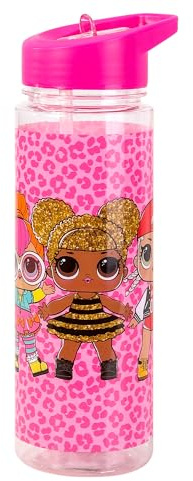 NMB FASHION LOL Surpries 650ml Kids Water Bottles with Straw, Back to School Supplies Girls Water Bottle - Surpries Water Bottle For Girls Pink. (Surpries)
