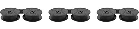 Remingtape 3-pack skrivmaskin, färgband, Twin spole, skrivmaskin, färgband, dubbel spole, färgförpackning, bläckdel för de flesta skrivmaskiner (svart)