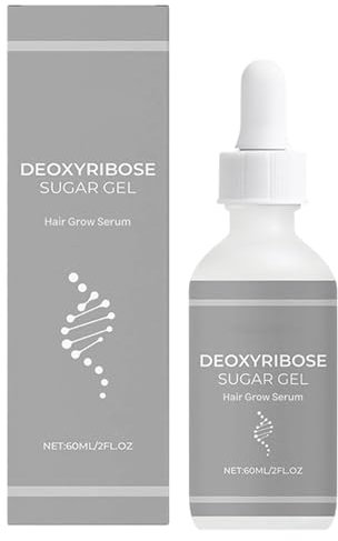 Crescita Dei Capelli Di Gel Di Zucchero Di Desossiribosio, Siero Di Crescita Dei Capelli Di Deossiribosio Da 60 Ml, Liquido Per La Cura Dei Capelli Profondamente Nutriente E Rafforzante