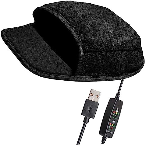 Veemoon Beheiztes Mauspad Für Büro Winter USB Mauspad Beheizbar Mausmatte Mit Heizung Für Kalte Hände Komfortabel