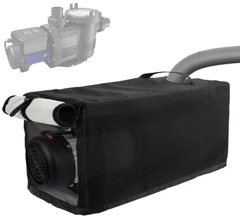 Wärmepumpe Pool Abdeckung 600D mit Rolltor - 24''x11''x11'' Wasserdicht für Heizung Motor Gehäuse - Außenpumpe Einheit Schutz