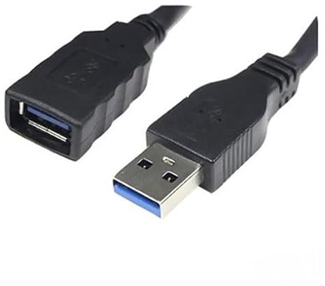 Cable USB - cable 3.0 tipo A/M-A/H, 3 metros de longitud, color negro, de alta velocidad para transferencias eficientes.*
