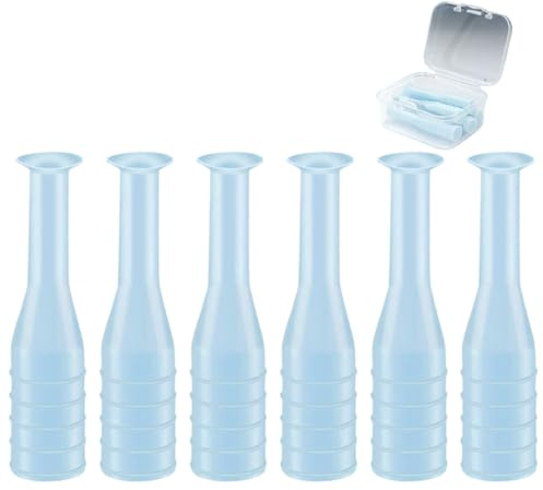 eagosion 6 Stück Kontaktlinsen Sauger Set, mit Aufbewahrungsbox | Silikon Kontaktlinsenentferner Einsetzhilfe, Formstabile Linsen, Tragbares Reinigungswerkzeug für RGP/OK Lens