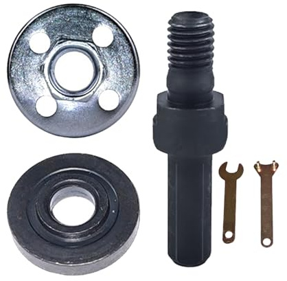 Set di Collegamento per Trapano Smerigliatrice Angolare - Accessori Adattatore per Albero di Estensione Smerigliatrice,Accessori Regolabili Per Dischi Smerigliatrice Lucidatura Per Mobili Pietra E Met