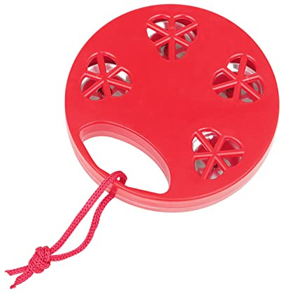 Hand-Tamburin, Edelstahl, Schlaginstrument, Trommel, rot, Tamburin, Musikspielzeug für Erwachsene, Handglocken, Orff