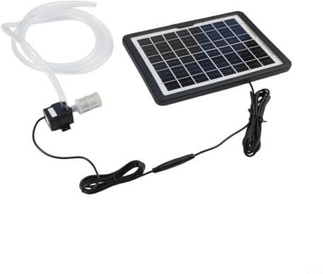Niceminiwall Génération d'énergie solaire photovoltaïque 12 V DC submersible pour aquariums, bassins, systèmes de fontaine d'extérieur 6 W 10 W compatible avec panneau solaire (6 W sans interrupteur)