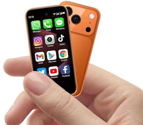 FOXIONO Mini téléphone, 3G Android déverrouillage,mini Smartphone， déverrouillage de téléphone dual SIM ，Backup-Telefon