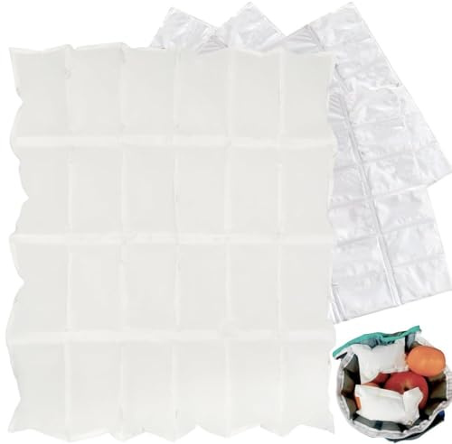 Confezioni Per Alimenti Ghiacciati - Confezione Di Ghiaccio Riutilizzabile | Da 5x10 Cm, Gel Congelatore A Lunga Durata, Borsa Frigo Per Pranzo Per Bambini | Impacchi Freddi Portatili Per Campeggio Picn