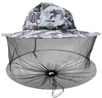 Cappello da apicoltore, cappello per zanzare, con rete, protezione per il viso, per adulti, uomini e donne