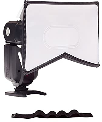 LumiQuest SoftBox, Flash Diffuser & Light Softener, Universal Classic Design for External Camera Flashes with UltraStrap
