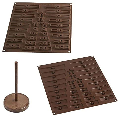 silikomart | Stampo in Silicone per Cioccolatini 3D TREE CHOC, Antiaderente, 11 Cioccolatini, Confezione da 1 Stampo per Dolci, Easy Choc, Ø 130 mm, h 172 mm, Volume 96 ml, Made in Italy