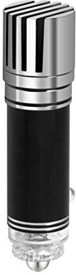 Technaxx Alemania Purificador de Aire para el Coche Ionizador Ambientador portátil Elimina los Malos olores Cigarrillos Humo Olor a Mascotas Olor a Comida Equilibrio de Iones 12V TX-119