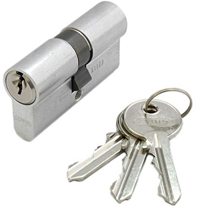 ABUS TITALIUM Doppelzylinder 35/35 inkl. 3 Schlüssel - einfacher Türzylinder - verschiedenschließend
