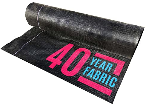 Sandbaggy Landschaftsgewebe, 40 Jahre Stoff, Unkrautmatte, Bodenabdeckung, Gartenplane, vertrauenswürdige Landwirte und Bauunternehmer in ganz Amerika (91 x 30 m Rolle)