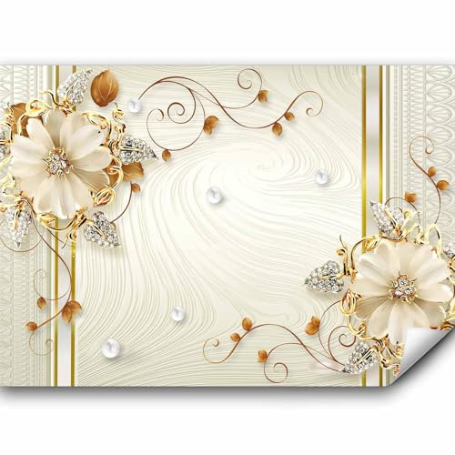murando - Fototapete Vlies orientalische Muster, 400x280 cm, Schlafzimmer | Full HD Druck, 3D-Effekt, lichtbeständige Farben, ideal fürs Wohn- oder Schlafzimmer, schnelle Montage, lichtbeständig, edel