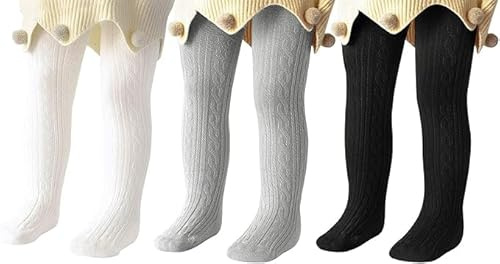 Zando Collants pour bébé fille 0-4 ans - Collants pour bébé - Leggings thermiques - Collants pour enfants - Collants de ballet pour fille, 6-12 mois