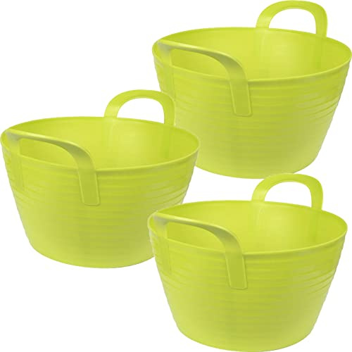 Klawunde 3er Pack Flexibler Trog FlexBag 12l Fassungsvermögenin grün