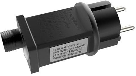 Etopgo Fuente de Alimentación LED 31 V 9 W - 8 Modos Transformador Controlador Con Función de Memoria Para Luces de Navidad, Cadenas, Redes y Carámbanos