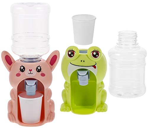 ibasenice 2pcs Mini Water Dispenser Simulation Home Appliance Boys and Girls Water Dispensers Toy for Drinking Fountain Play Life Scene Model Toy