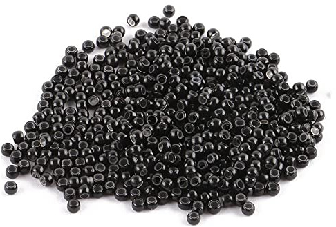 Nano anneaux doublés en silicone Nano Perles Micro Anneaux Perles Cuivre Nano Anneau pour Extensions de cheveux Nano Tip 3,0 mm (500 pièces, 1#)