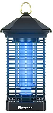 BUZZEAP Mückenvernichter Elektrisch, Mückenlampe mit 20W 2800V UV-Lampe, Insektenvernichter IPX4 wasserdichte, Mückenabwehr Fliegenkiller mit Kabel Hängbar Antimosquitos Mückenfalle für Innen Außen