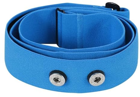 Rich Green Valley Heart Rate Monitor Replacement Strap Adjustable Chest Strap Compatible with Myzone MZ-SWITCH (Medium, Blue)