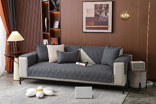 Smingm Sofabezüge/Sofabezug, Sofa/Couch überzug/überwurf, Sofaschoner rutschfest, Warmer Super Weicher Decke Bezüge für Sofa L Form/U Form/Ecksofa 3/2/1 Sitzer, Sofaschutz Hund Katze