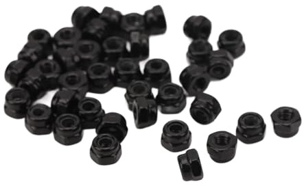 Set Accessori per Veicoli RC Scala 1:18, 40 Pezzi Dadi Ruote con Rivestimento Nylon per Modellismo Auto