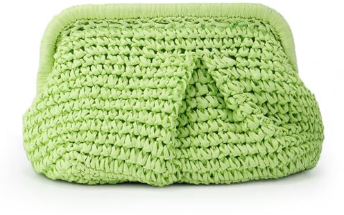 LHHMZ Bolso de paja para mujer Bolso de Paja Bolso de paja tejida Bolsa de playa de verano Bolso de Paja