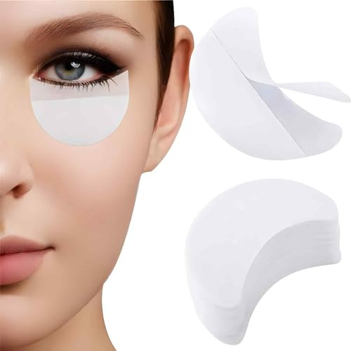OQKAHIV 150 Stück Einweg-Make-up-Werkzeuge: Makeup-Pads und Lidschattenschablonen zum Schutz von Augen und Lippen sowie zur Anwendung von Eyeliner und Lidschatten,