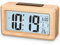 Exyvox Réveil numérique,Réveil en Bois avec Grand écran,Horloge Digitale avec Module de capteur,Horloge numérique avec Module Snooze,12/24 Heures,Date,Affichage de la température
