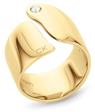 Calvin Klein Ring für Damen Kollektion CK CHERISHED aus Edelstahl verziert mit einem Kristall - Erhältlich aus Gold oder Silber
