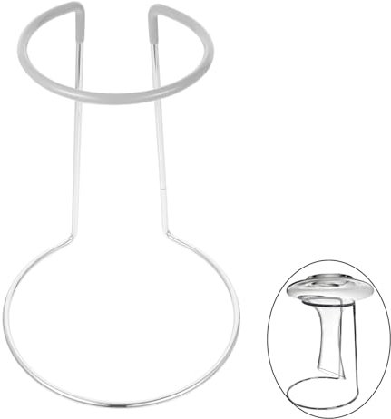 Bssowe Decanter Rack, Soporte Secado de Cristal para Decantadores de Vino, Soporte de Acero Inoxidable al Revés, Decantación de Secado Accesorios, para Secar Botellas de Vino, Decantador (32 cm) (B)