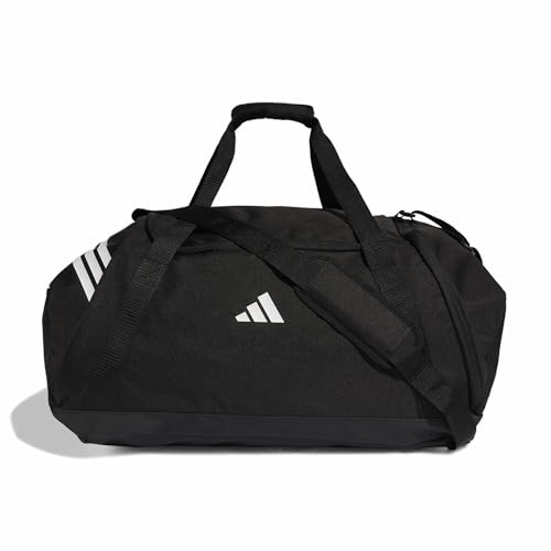 adidas Unisex Tiro Duffle Bag Large Duffel Bag, Black/White, One Size