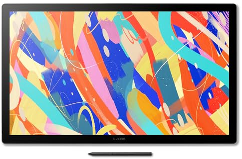 Wacom Cintiq 24 (2025 Edition) Drawing Tablet – 2.5K Graphic Pen Display with Wacom Pro Pen 3, Adjustable Stand, Anti-Glare Etched Glass, and Enhanced Color Accuracy