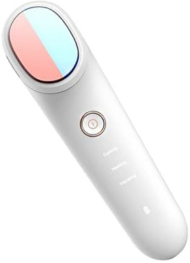 TOYZFRIENDY Dispositivo Massaggio Viso Impacco Caldo 38-42°C e Freddo 13-16°C Strumento di Bellezza Ricaricabile USB per Pelle Idratata e Pori Puliti Facciale Domestico per
