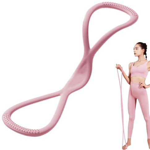 Bandas de ejercicio para el hombro, látex sintético resistente a los impactos, módulo elástico de hombro en forma de infinito, entrenamiento muscular reforzado, instrumento de cuerda de yoga de alta