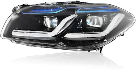 Faros delanteros completos Compatible con BMW Serie 5 F10 F18 (2010-2017) con proyector y luz diurna (DRL). Incluye 2 unidades.(2PCS 14-17,Xenon,No AFS)